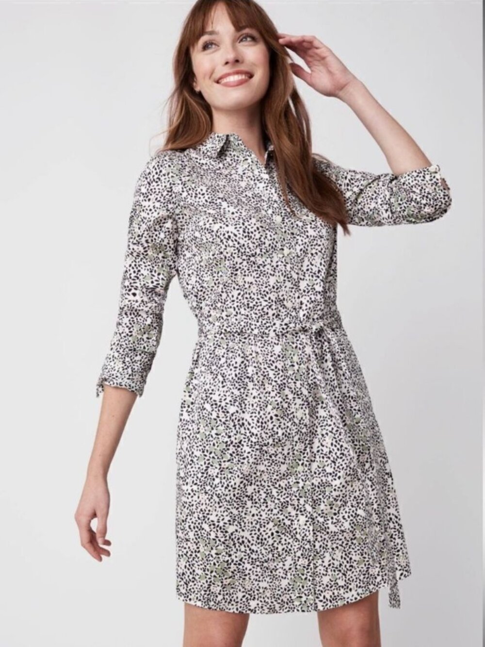 UNTUCKit Women's EUC "Phoebe" Belted Floral Shirt Dress w/ Pockets‎ | Size 6